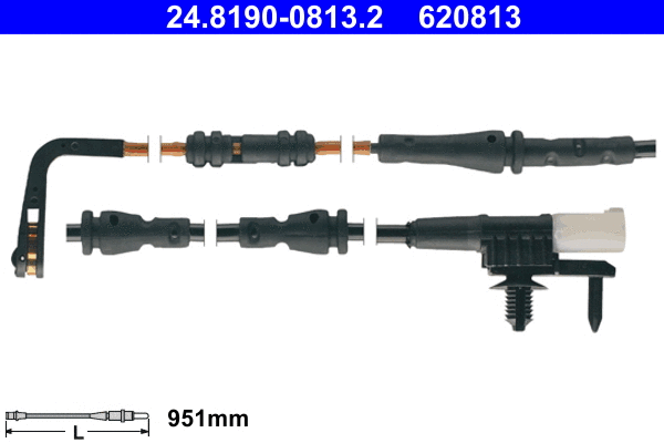 Warning Contact, brake pad wear (24.8190-0813.2)