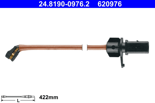Warning Contact, brake pad wear (24.8190-0976.2)