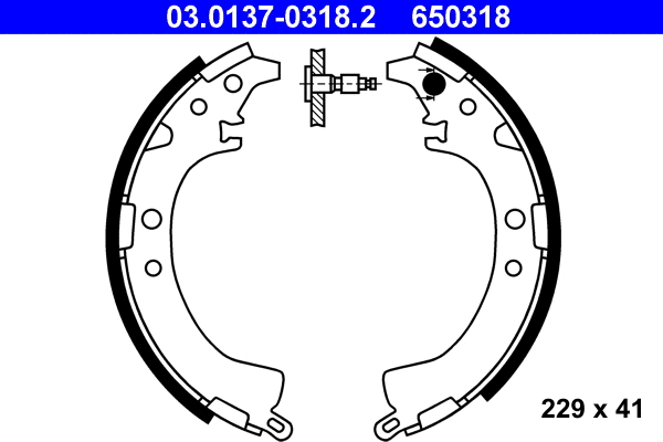 Brake Shoe Set (03.0137-0318.2)