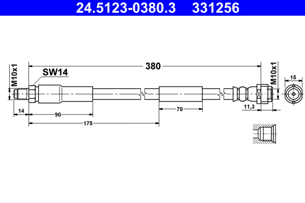 Brake Hose (24.5123-0380.3)