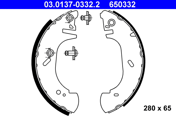 Brake Shoe Set (03.0137-0332.2)