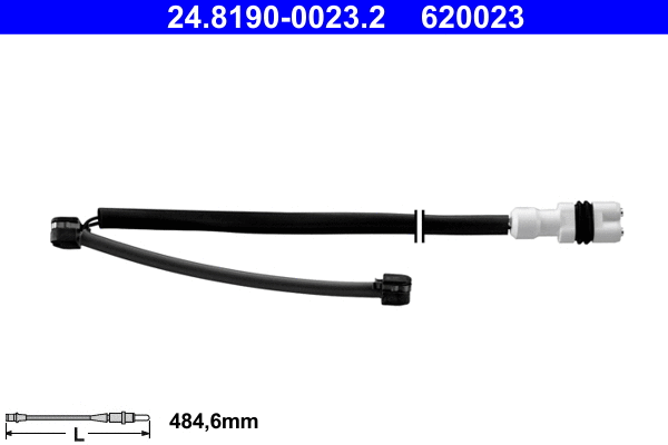 Warning Contact, brake pad wear (24.8190-0023.2)