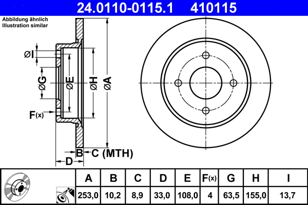 Brake Disc (24.0110-0115.1)
