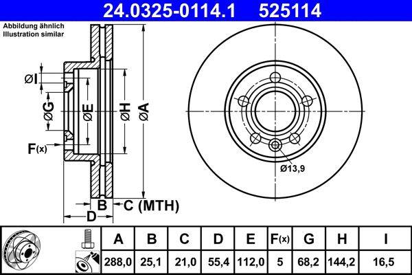 Brake Disc (24.0325-0114.1)