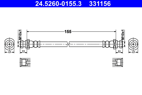 Brake Hose (24.5260-0155.3)