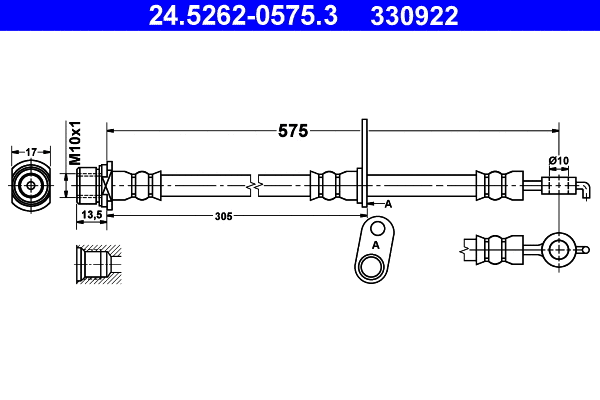 Brake Hose (24.5262-0575.3)