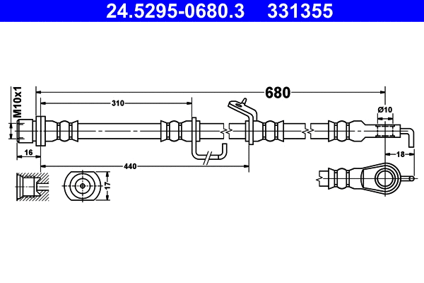 Brake Hose (24.5295-0680.3)
