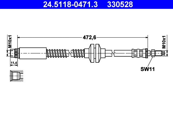 Brake Hose (24.5118-0471.3)