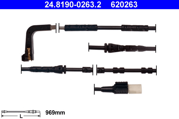 Warning Contact, brake pad wear (24.8190-0263.2)