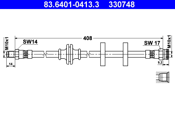 Brake Hose (83.6401-0413.3)