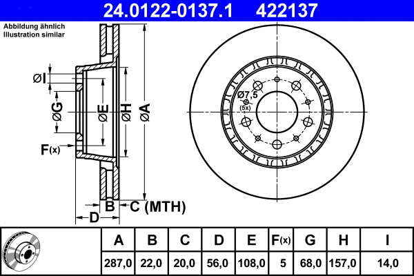 Brake Disc (24.0122-0137.1)