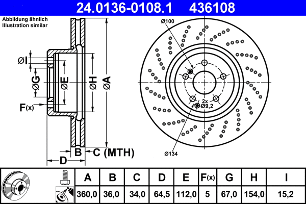 Brake Disc (24.0136-0108.1)