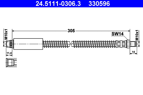 Brake Hose (24.5111-0306.3)