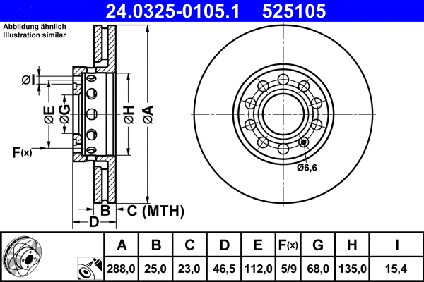 Brake Disc (24.0325-0105.1)