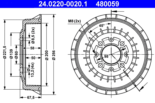 Brake Drum (24.0220-0020.1)