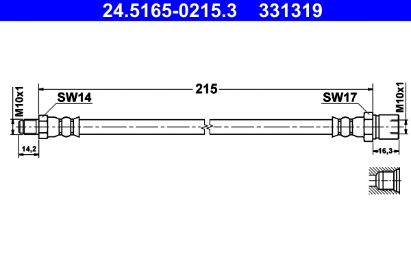 Brake Hose (24.5165-0215.3)