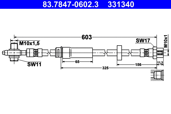 Brake Hose (83.7847-0602.3)