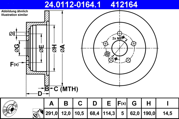 Brake Disc (24.0112-0164.1)