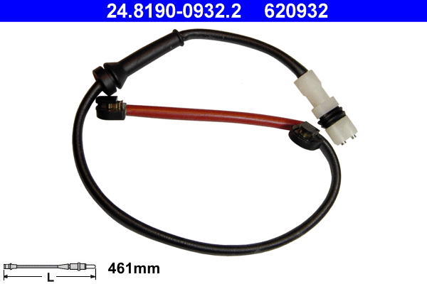 Warning Contact, brake pad wear (24.8190-0932.2)