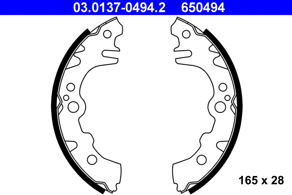 Brake Shoe Set (03.0137-0494.2)