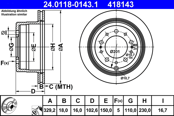 Brake Disc (24.0118-0143.1)