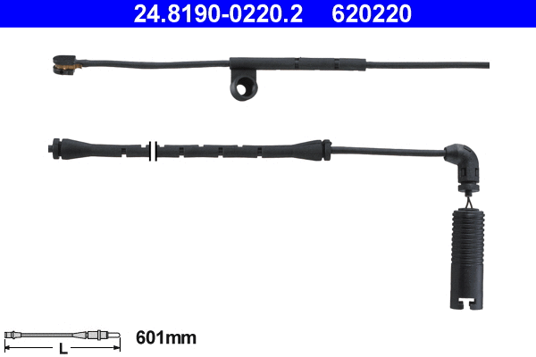 Warning Contact, brake pad wear (24.8190-0220.2)