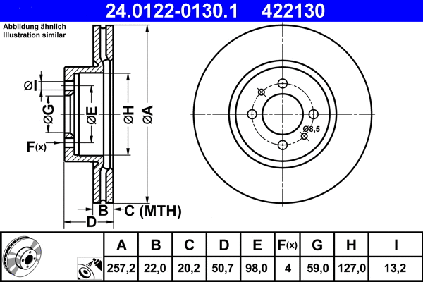 Brake Disc (24.0122-0130.1)