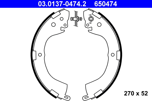 Brake Shoe Set (03.0137-0474.2)