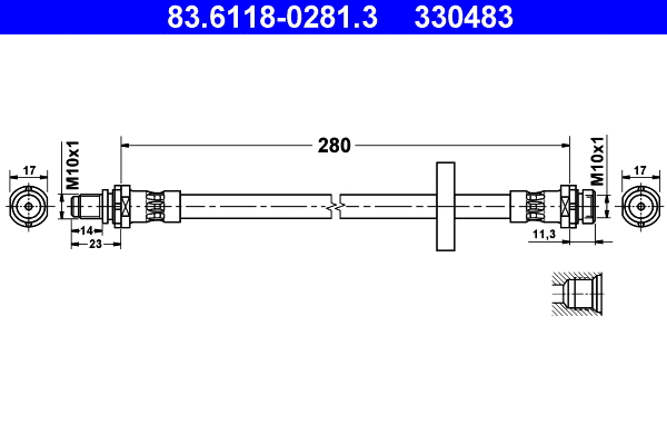 Brake Hose (83.6118-0281.3)