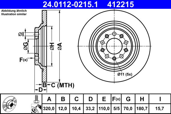 Brake Disc (24.0112-0215.1)