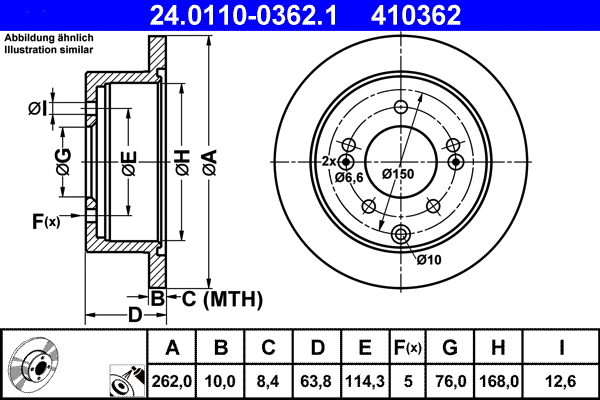 Brake Disc (24.0110-0362.1)