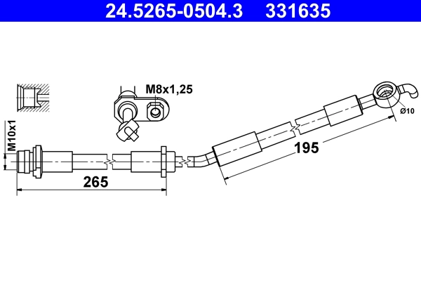 Brake Hose (24.5265-0504.3)