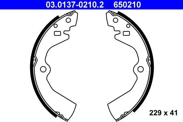 Brake Shoe Set (03.0137-0210.2)