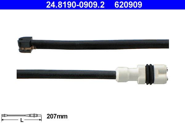 Warning Contact, brake pad wear (24.8190-0909.2)