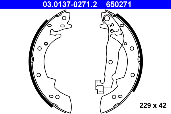 Brake Shoe Set (03.0137-0271.2)