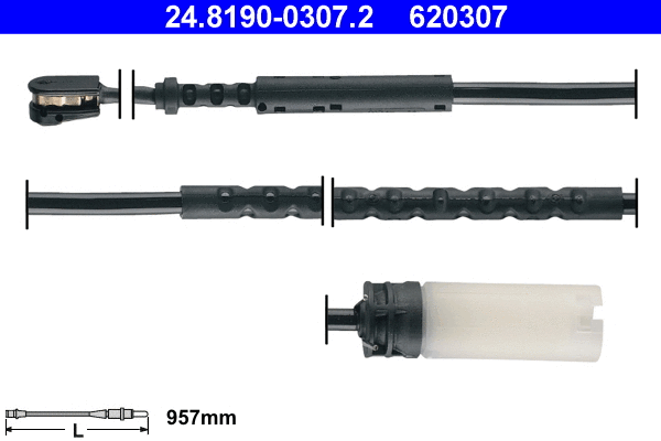 Warning Contact, brake pad wear (24.8190-0307.2)