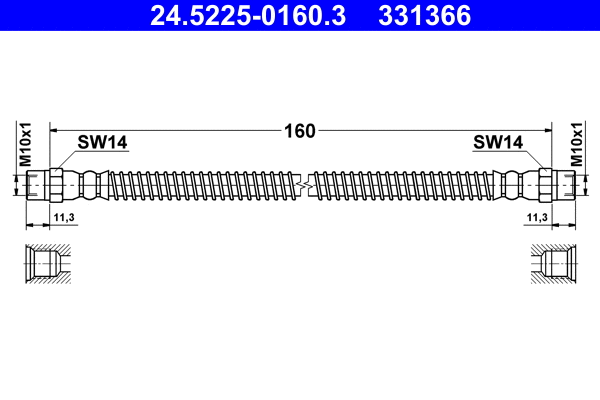 Brake Hose (24.5225-0160.3)