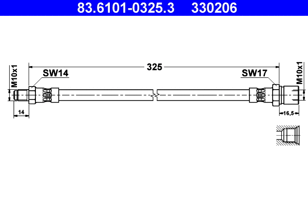 Brake Hose (83.6101-0325.3)