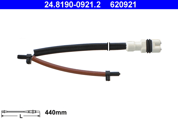 Warning Contact, brake pad wear (24.8190-0921.2)