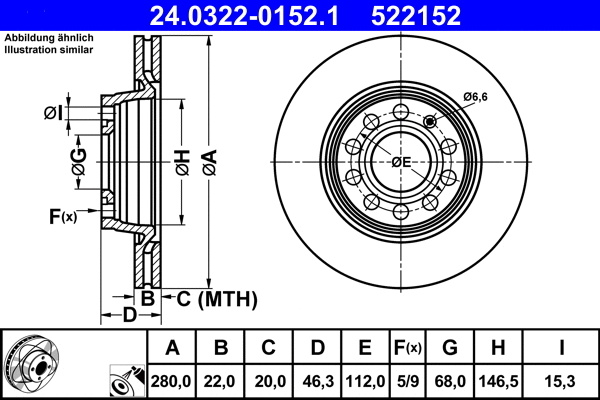 Brake Disc (24.0322-0152.1)
