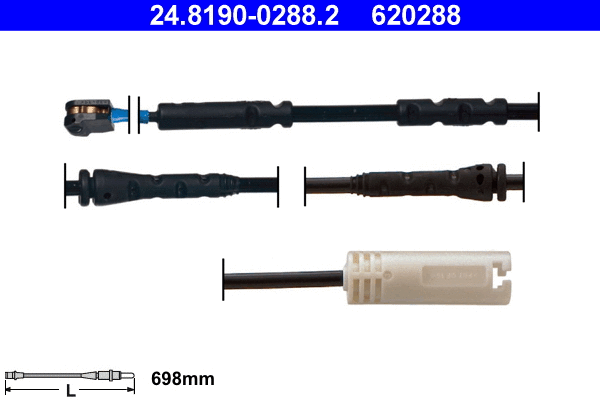 Warning Contact, brake pad wear (24.8190-0288.2)