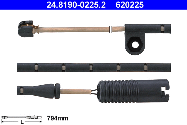 Warning Contact, brake pad wear (24.8190-0225.2)