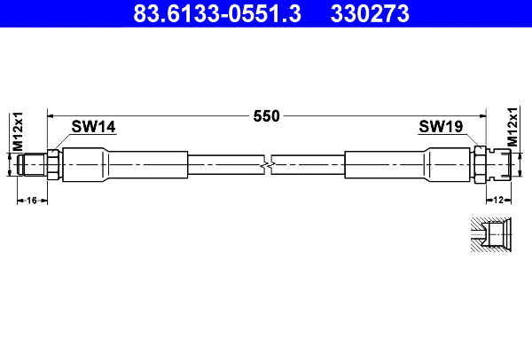 Brake Hose (83.6133-0551.3)