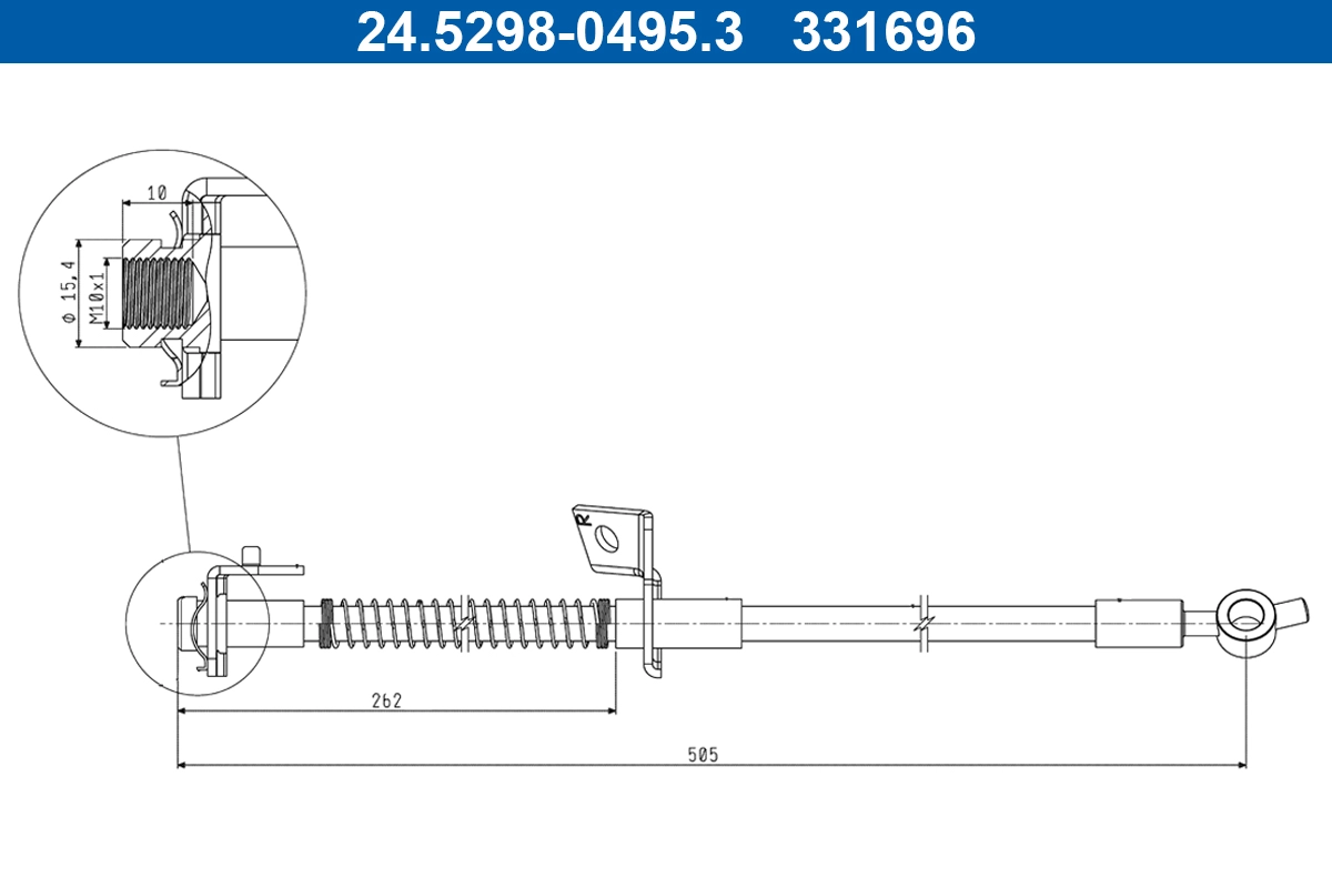 Brake Hose (24.5298-0495.3)