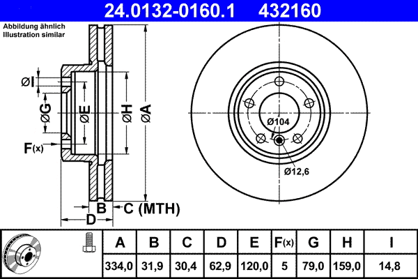 Brake Disc (24.0132-0160.1)