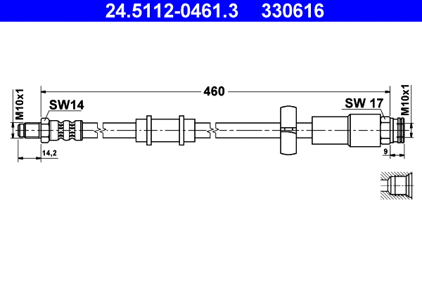 Brake Hose (24.5112-0461.3)