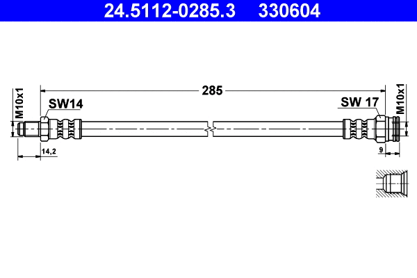 Brake Hose (24.5112-0285.3)