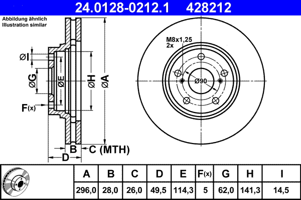 Brake Disc (24.0128-0212.1)
