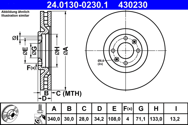 Brake Disc (24.0130-0230.1)