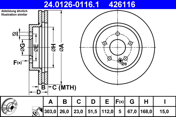 Brake Disc (24.0126-0116.1)